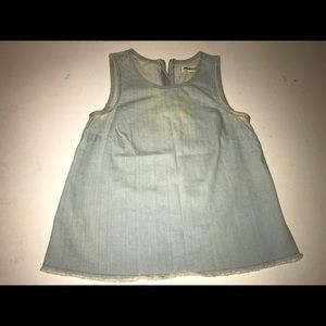 Madewell - light denim tank top